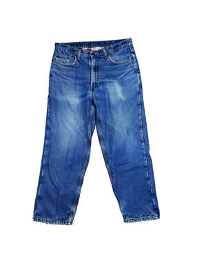 Full Blue Straight Leg Jeans Mens Size 36x30 Blue Insulated Denim See Photos